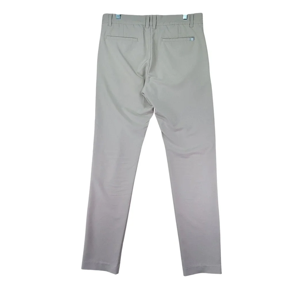 FootJoy Golf Pants Mens 34x33.5 Beige Good Performance Stretch Flat Front